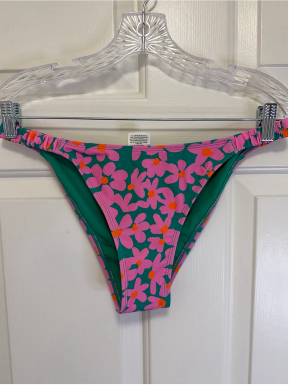 Women’s Pink High Leg Bikini Bottom Size Small Wild Fable NWT - Picture 2 of 7
